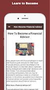 How Become Financial Advisor ảnh chụp màn hình 1