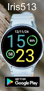 Digital Watch Face Iris513 screenshot 2
