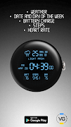 LCD Watch face captura de pantalla 5