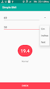 Simple BMI اسکرین شاٹ 3