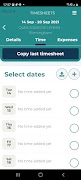 Regen Solutions E Timesheets スクリーンショット 3