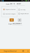 Degree & Decimal Converter screenshot 2