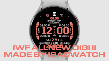 IWF AllNew DIGI II watch face Poster