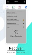 Recover All Deleted Contacts - Restore Contacts captura de pantalla 4