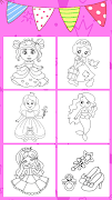 Glitter Princess Coloring Book screenshot 3