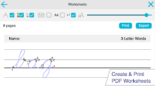 Cursive Letters Writing Wizard screenshot 7