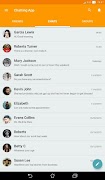 برنامه‌نما Chatting App - Material UI Tem عکس از صفحه