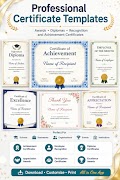 Certificate Templates Pro poster