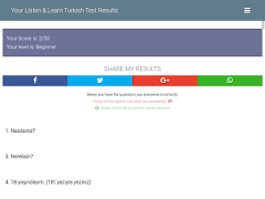 Turkish Level Test screenshot 6