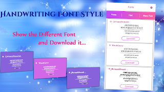 Handwriting Fonts Style screenshot 3