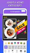 برنامه‌نما Flyers, Posters, Logo Maker عکس از صفحه