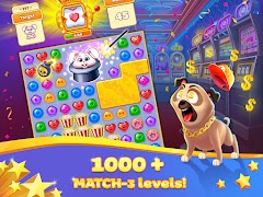 Super Pug Story Match 3 puzzle ภาพหน้าจอ 5