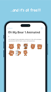 Oh My Bear Cute Stickers স্ক্রিনশট 3