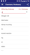 Offline Chemistry Dictionary poster
