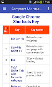 Computer Shortcut Keys Screenshot 7