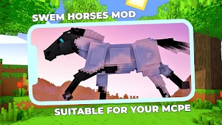 SWEM Realistic Horses Mod MCPE screenshot 4