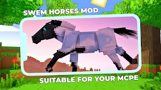 4 Schermata SWEM Realistic Horses Mod MCPE