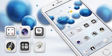 White Tech Theme  Wallpaper اسکرین شاٹ 3