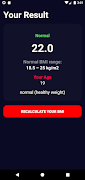 BMI Calculator captura de pantalla 5