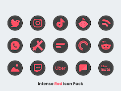 Intense Red - Icon Pack screenshot 1