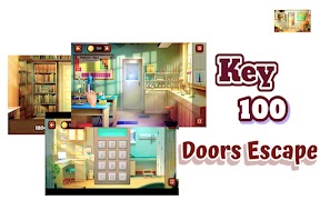 Key 100 Doors Escape Poster