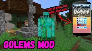 Golems Mod For Minecraft PE poster