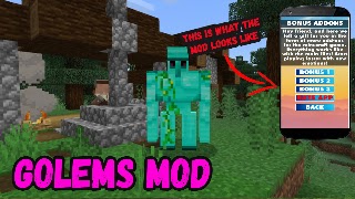 Golems Mod For Minecraft PE-poster