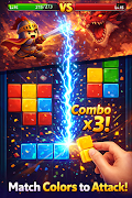 Block Knights: Color Match RPG screenshot 1