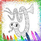 Glitter Snakes Coloring Book أيقونة