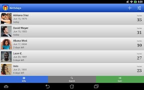 Birthdays: Reminder & calendar screenshot 3