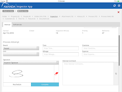 3 Schermata Inspector App