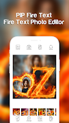 برنامه‌نما Fire Text Photo Frame عکس از صفحه
