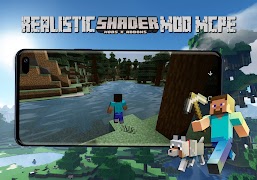 Realistic Shader Mod MCPE captura de pantalla 1