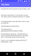 SQLCipher Encryption imagem de tela 2