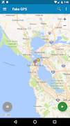 Fake GPS location penulis hantaran