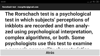 Rorschach test 截图 1