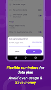 برنامه‌نما Data Usage Monitor عکس از صفحه