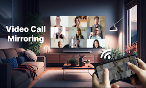 4 Schermata TV con mirroring dello schermo