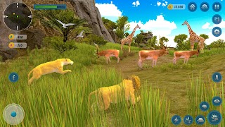 สิงโตจำลองสัตว์ป่าจำลอง ภาพหน้าจอ 7