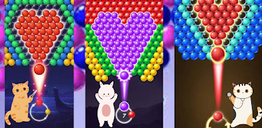 پوستر bubble shooting cat