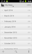 برنامهنما My Diary (gray) عکس از صفحه