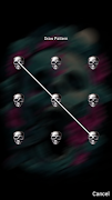 Skull 3D Pattern Lock Screen اسکرین شاٹ 1