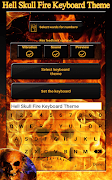 برنامه‌نما Hell Skull Fire Keyboard Theme عکس از صفحه