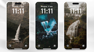 Waterfall Lockscreen Ekran Görüntüsü 3