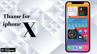 Theme For iphone X launcher penulis hantaran