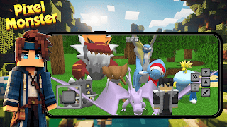Pixel Monsters Mod Minecraft captura de pantalla 3