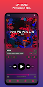Material2 PowerAmp v3 Skin স্ক্রিনশট 4