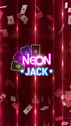 Neon Blackjack Double screenshot 2