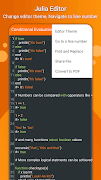 Julia Viewer: Julia Editor 截圖 3