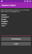Random::Select Ekran Görüntüsü 1
